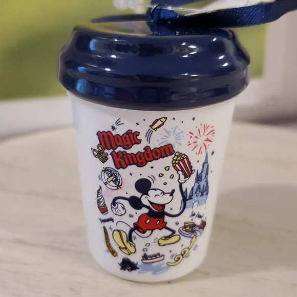STARBUCK'S Magic Kingdom Mickey Mouse espresso cup ornament home decor NWT - Picture 1 of 6